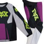 FOX Racing Kids 180 RAID MX Kit Deal (Purple Lava/Black/White)