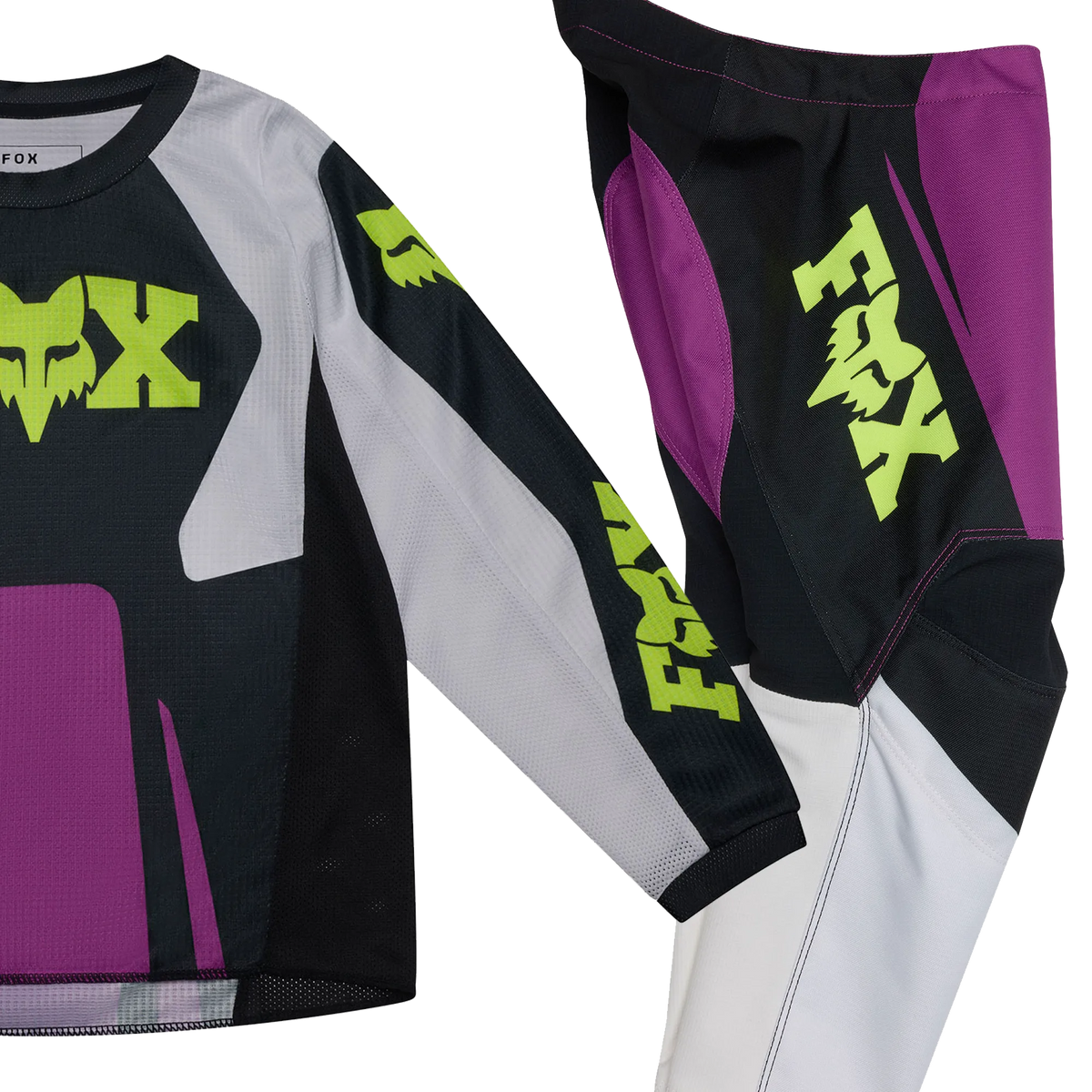 FOX Racing Kids 180 RAID MX Kit Deal (Purple Lava/Black/White)
