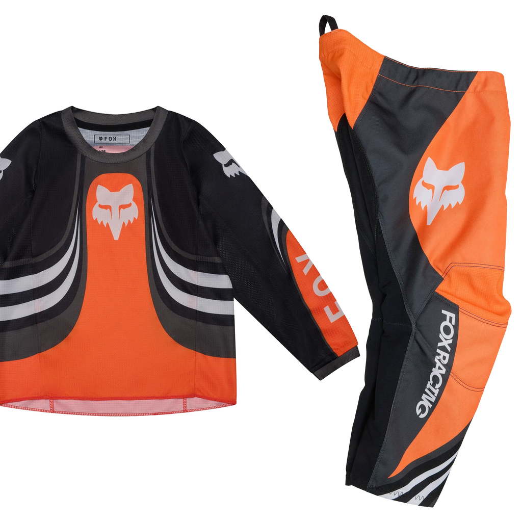 FOX Racing Kids 180 DRAFT MX Kit Deal (Orange/Black/White)