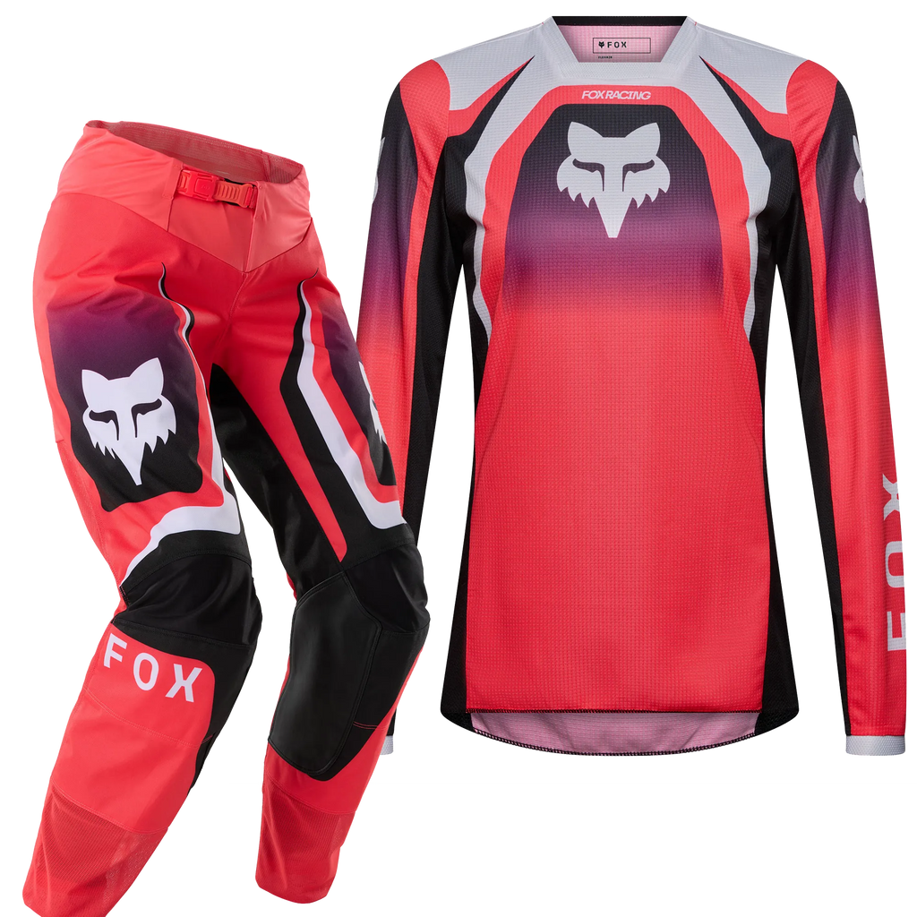 FOX Racing Women's 180 FRAME MX Kit Deal (Neon Pink/Black/White)