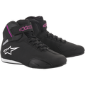 Alpinestars Women's Sektor Motorcycle Riding Shoes (Black/Fuchsia)