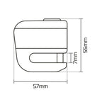 Oxford - XA5 Alarm Disc Lock 5.5mm Pin Black/Black (LK214)