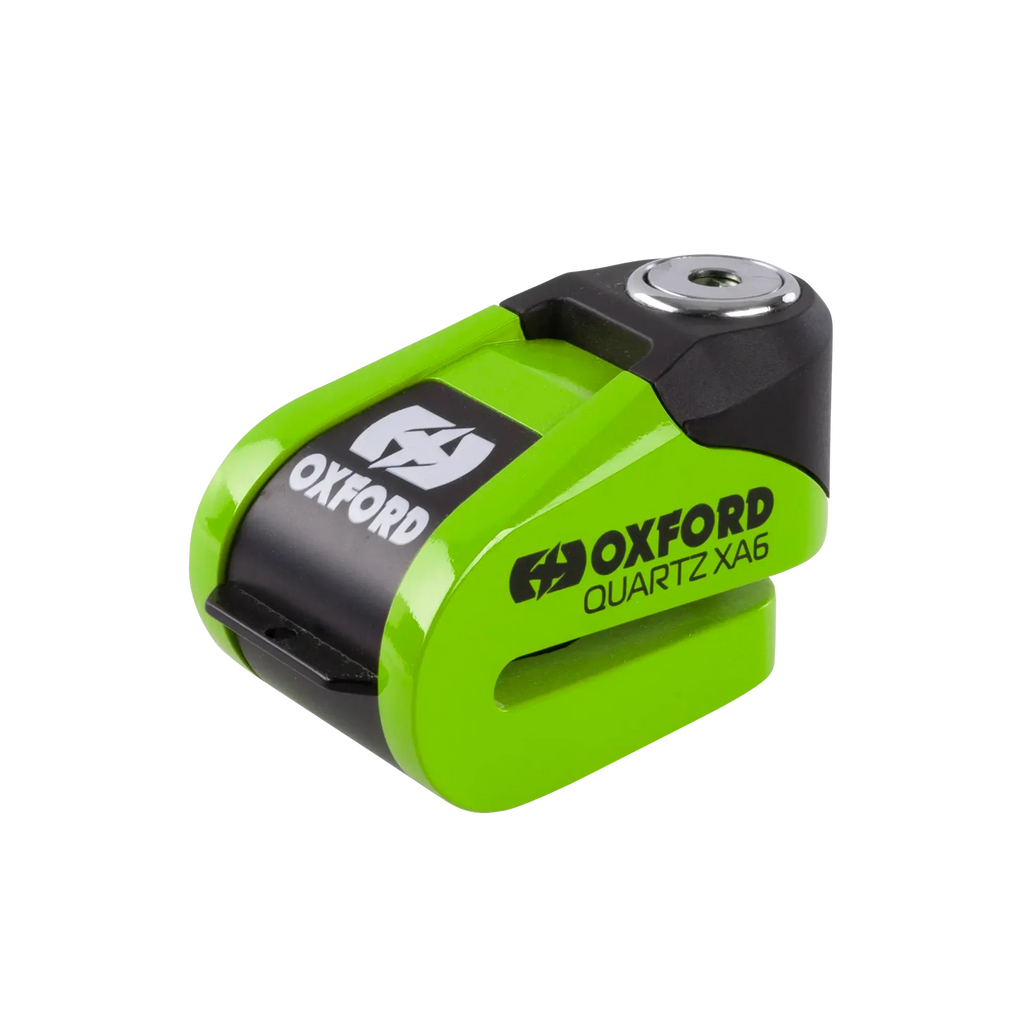 Oxford Quartz XA6 Alarm Disc Lock 6mm Pin (Green)