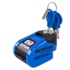 Oxford Quartz XA6 Alarm Disc Lock 6mm Pin (Blue)