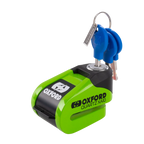 Oxford Quartz XA10 Alarm Disc Lock 10mm Pin (Green)