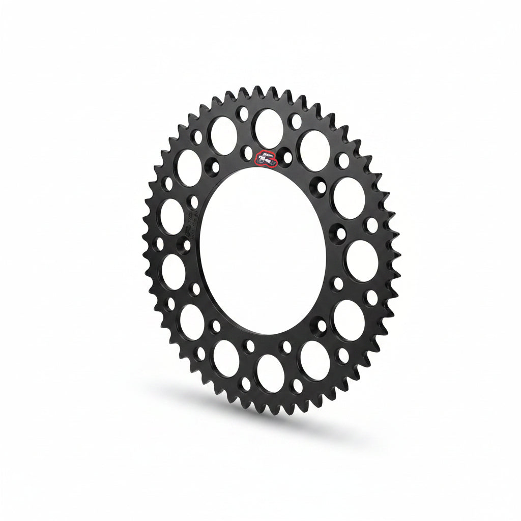 Black sprocket on white background