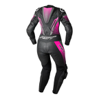RST Motorcycle Ladies 1pc Race Suit - Tractech EVO D3O Armour (Black/Pink)