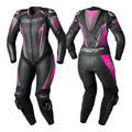 RST Motorcycle Ladies 1pc Race Suit - Tractech EVO D3O Armour (Black/Pink)