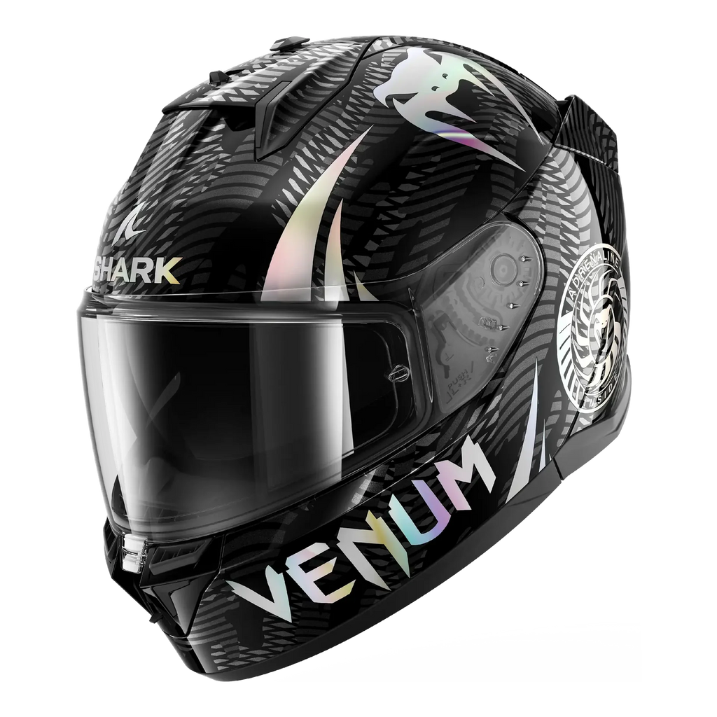 Shark D-Skwal 3 VENUM Helmet (Black/Chrome/Anthracite)