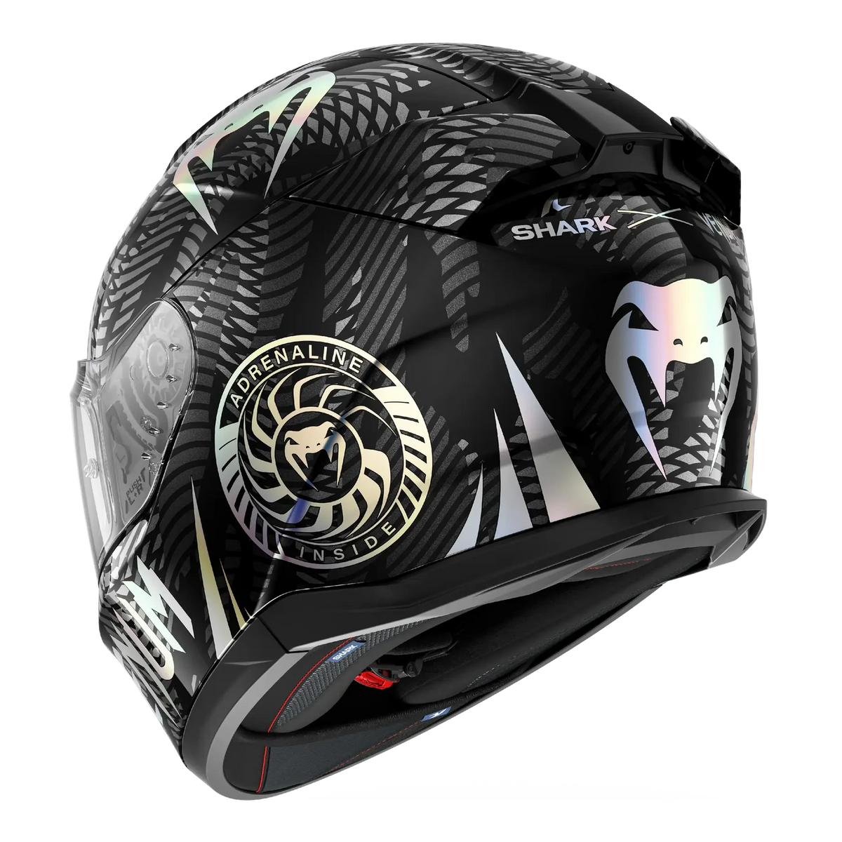 Shark D-Skwal 3 VENUM Helmet (Black/Chrome/Anthracite)