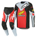 Alpinestars RACER VEIL HONDA MX Kit Deal (Black/Gray/Red)